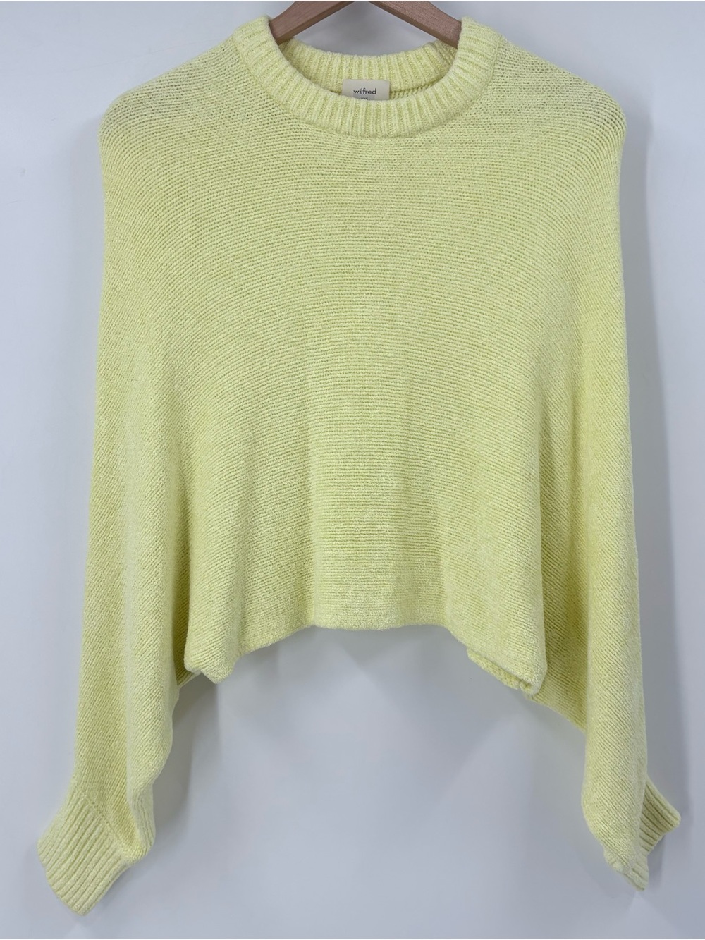 Aritzia Wilfred Mimi Yellow Sweater